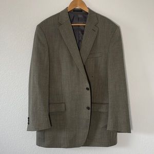 LAUREN RALPH LAUREN Men’s Sports Coat/Blazer/Jacket/Coat Tan/Gray Size 48 L